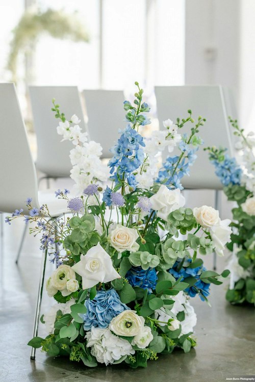 Set of 6: Silk Beau Aisle Flowers