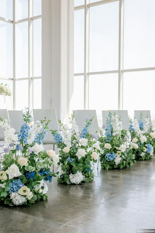 Set of 6: Silk Beau Aisle Flowers
