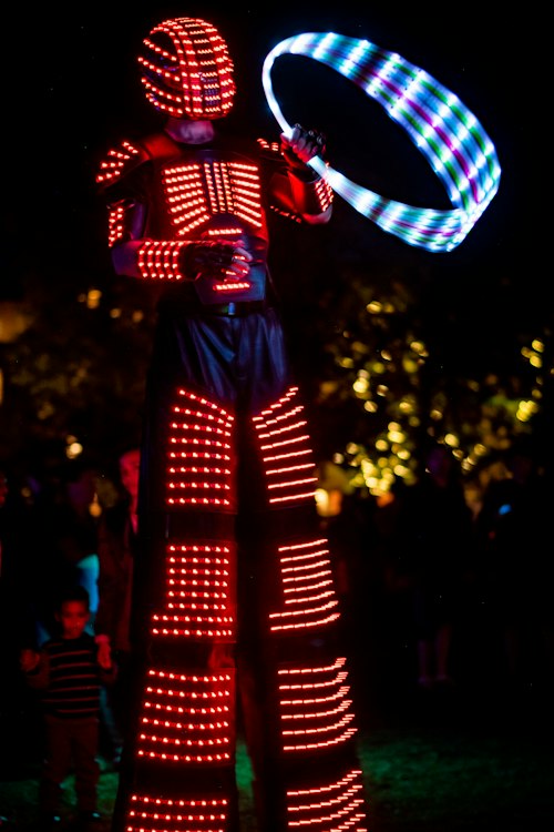 LED Stilt Performer