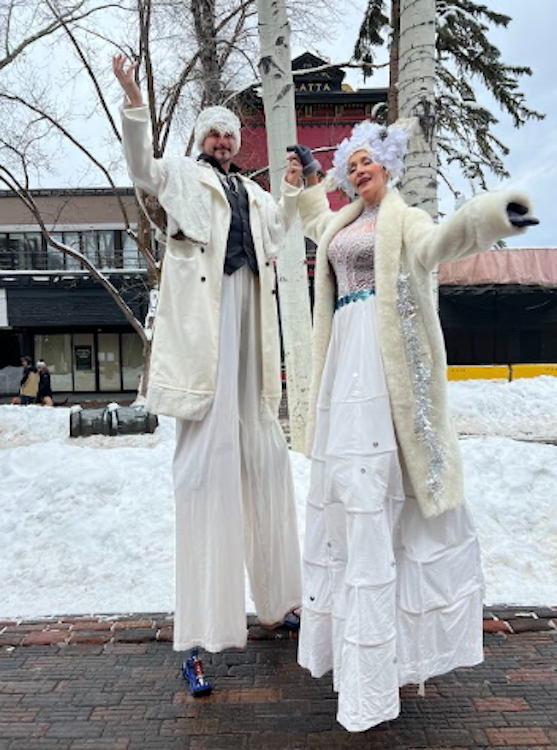 Snow Queen Stilt Walker