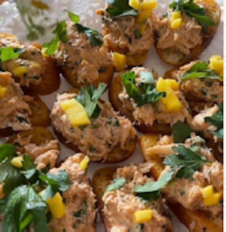Appetizer - Crab Salad Crostini per dozen