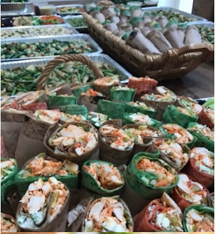 Premium Chilled asian shrimp sandwich or wrap