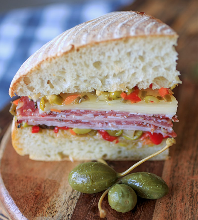 Premium New orleans muffaletta sandwich/wrap