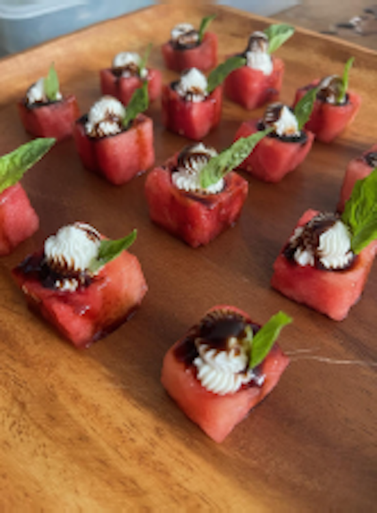Appetizer -  Watermelon Feta Bites per doz