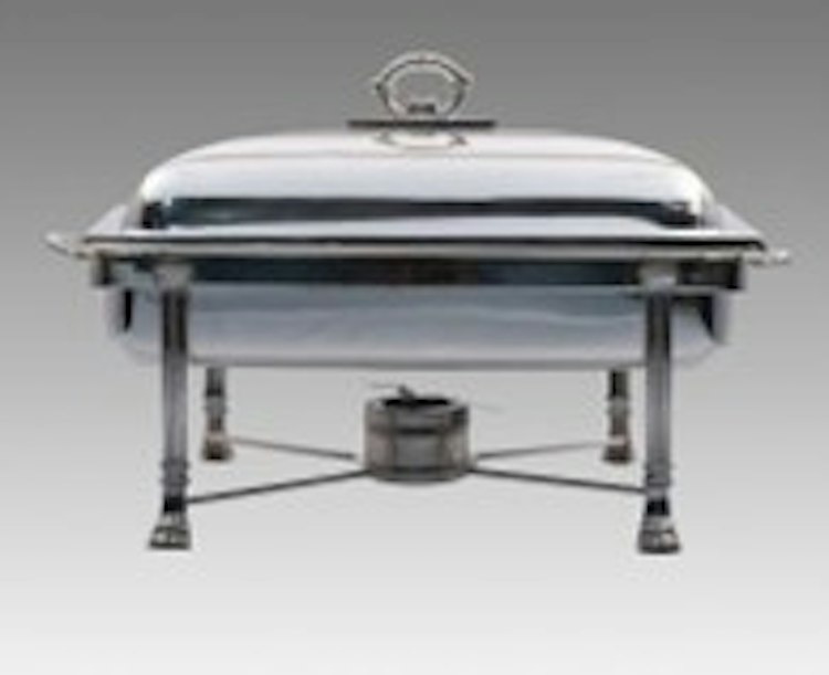 Silver 8 Quart Rectangular Chafer