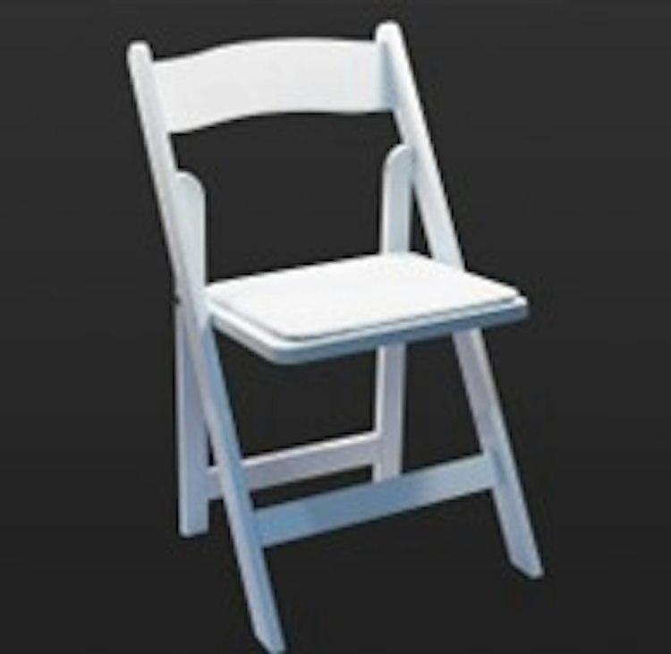 White Folding Chair