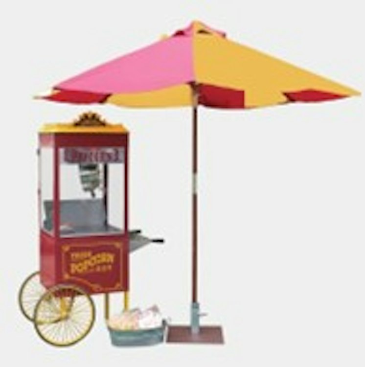 Vintage Popcorn Cart