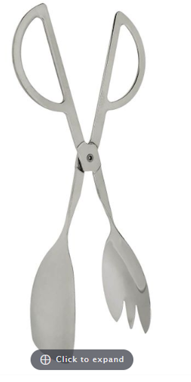 Silver Scissor Tong