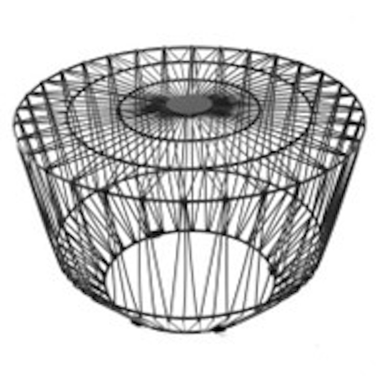 Wire Coffee Table Black