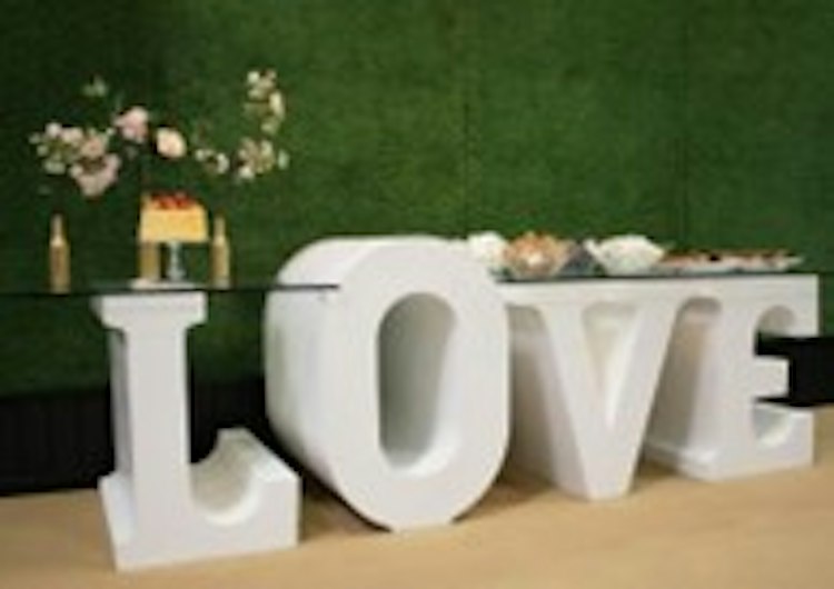 LOVE Table- White Wood