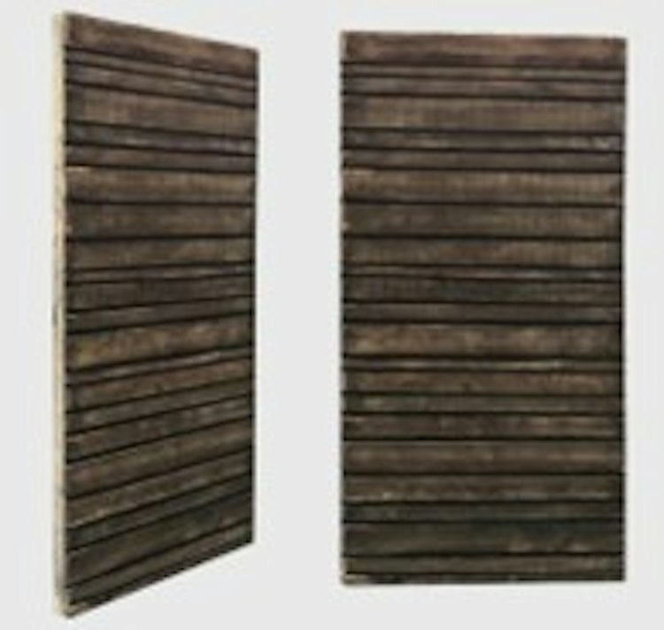 Edison Freestanding Slatted Wood Wall 8'