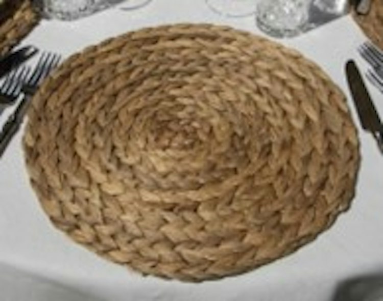 14" Round Tulum Woven Charger