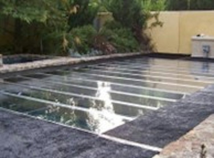 Pool Scaffolding with Plexi-Glass