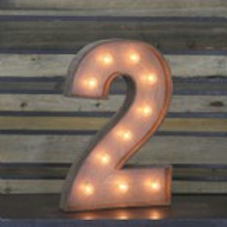 Edison Marquee Number - 0 - 9