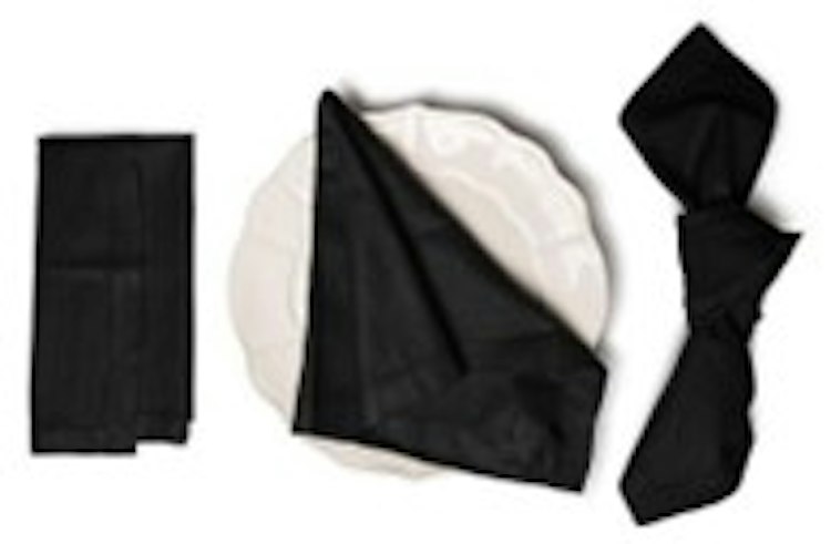 Hemstitch -  Black napkins