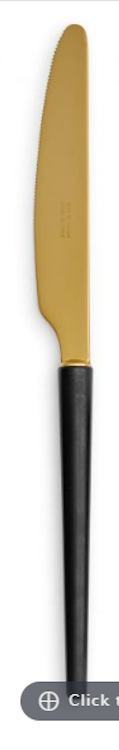 Dinner Knife Marcus Black & Gold