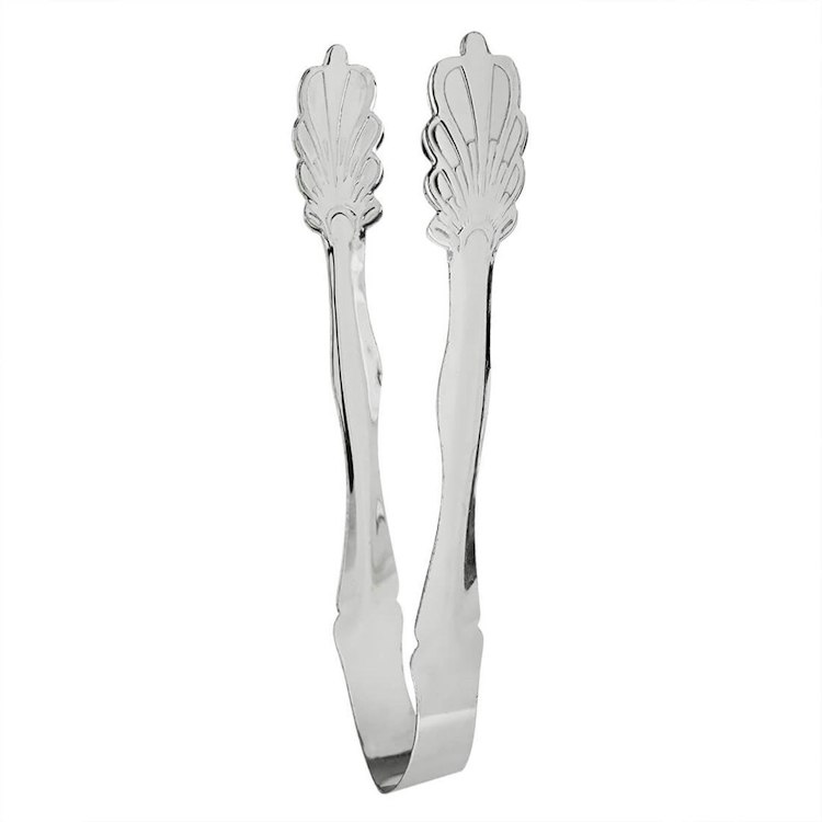 Silver Ice Tong 7”