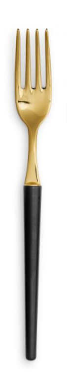 Dinner Fork Marcus Black & Gold