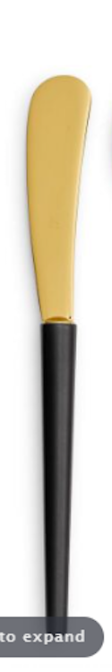 Butter Knife Marcus Black & Gold