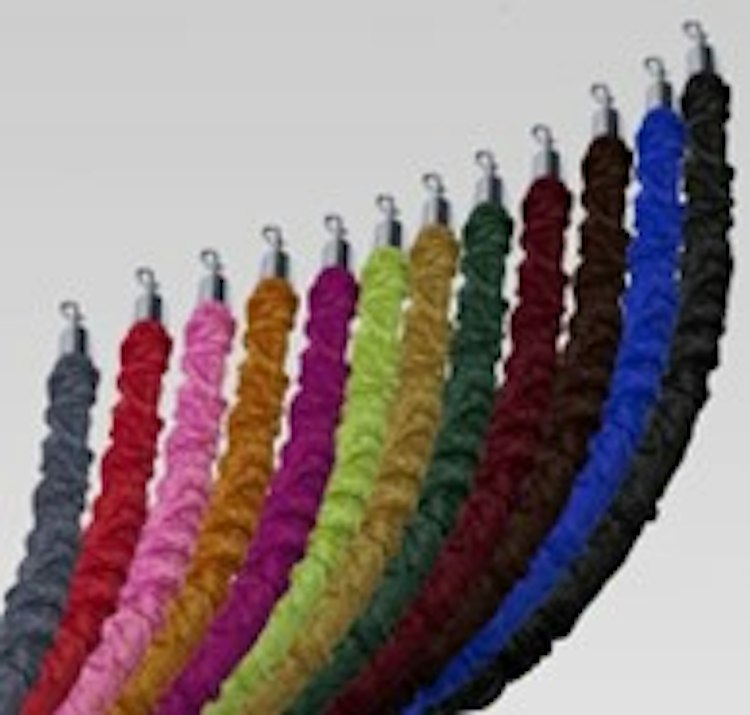 Blue Stanchion Rope Sleeves