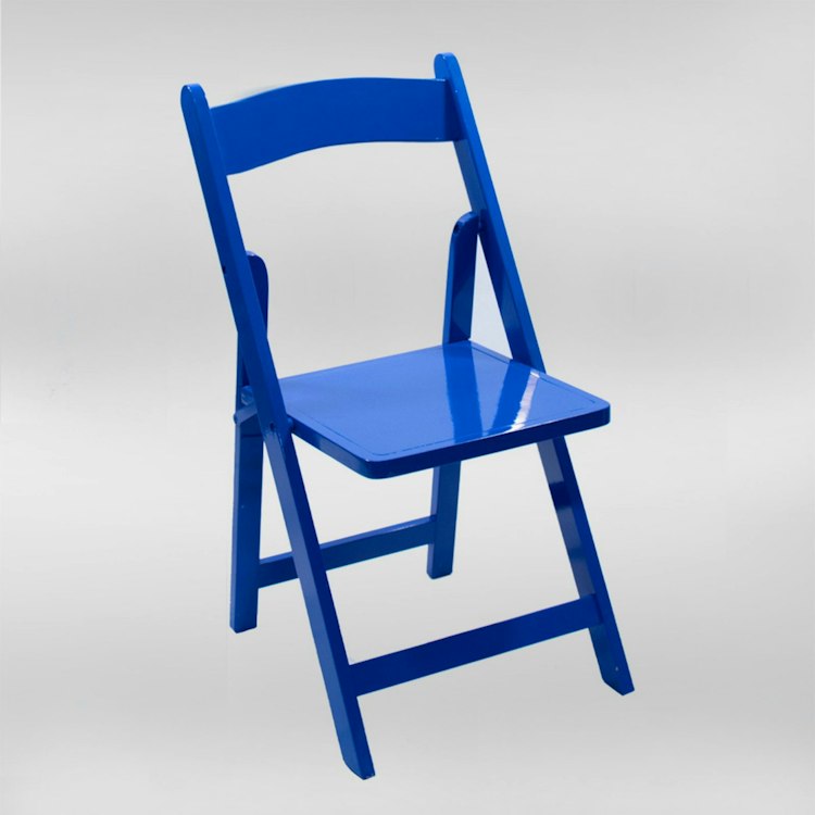 Children's Wooden Folding Chair Blue