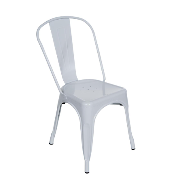 White Urban Metal Chair