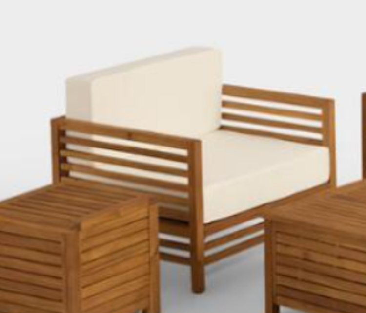 Natural Slatted Chair