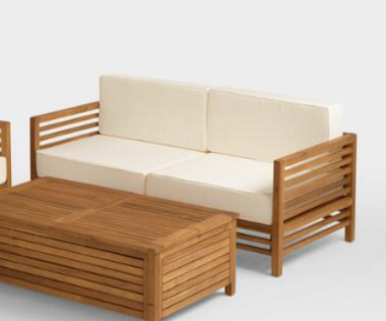 Natural Slatted Sofa