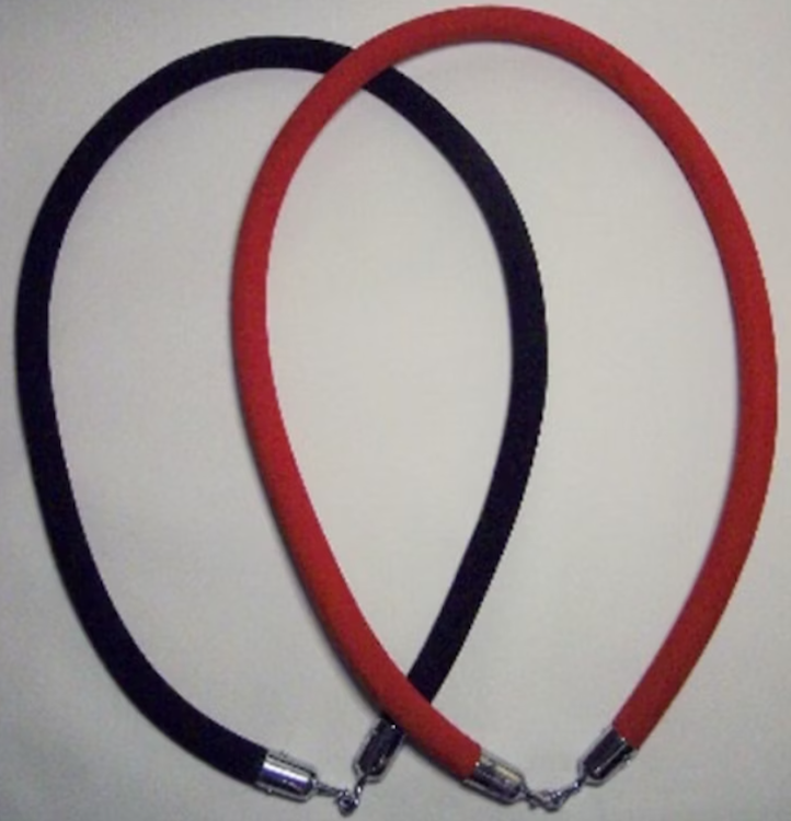 Stanchion Rope 8 Ft Chrome Hook Black Velvet