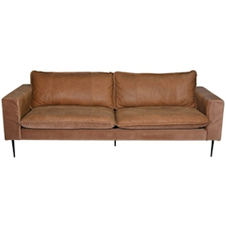 Caramel Leather Sofa