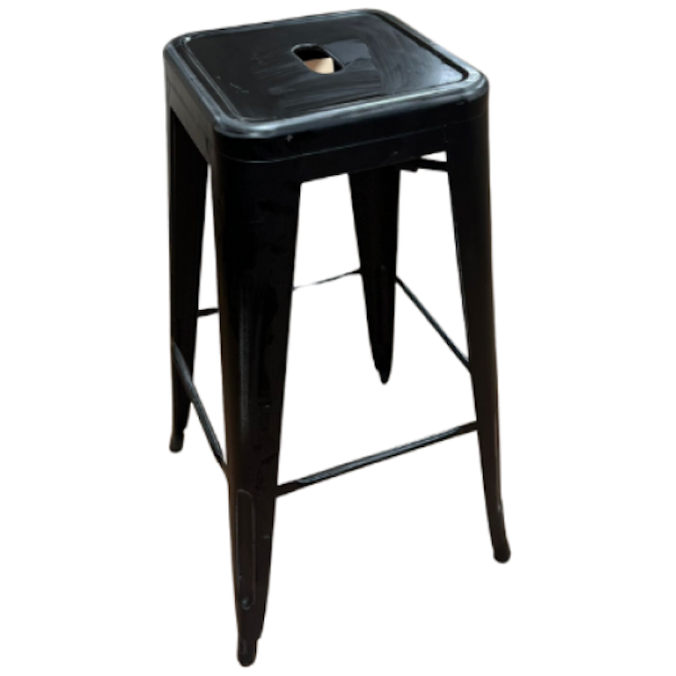 Black Metal Bar Stool