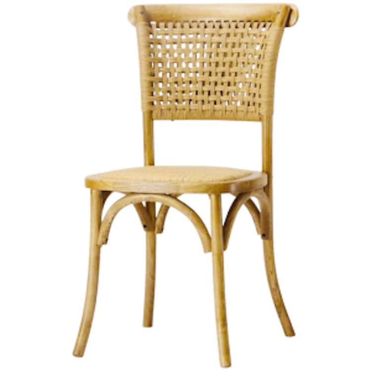 Natural Rope Back Chair