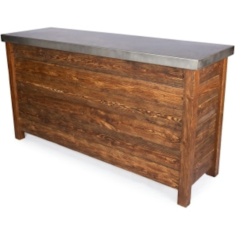 Rustic Bar (Stainless Steel Top)
