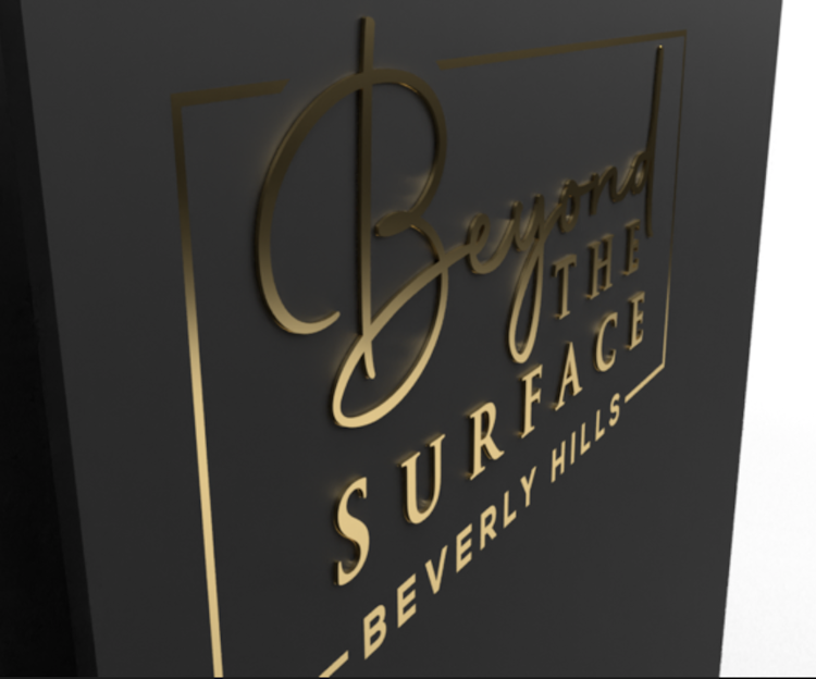 Beyond The Surface Launch Party Signage