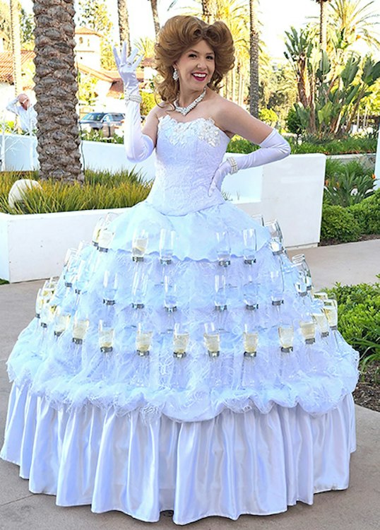 Strolling Champagne Dress