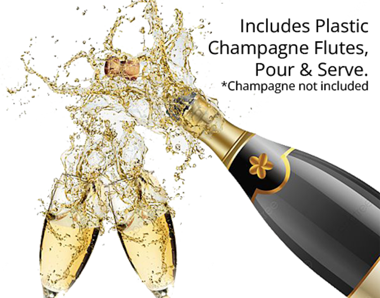Champagne Flutes (Plastic)