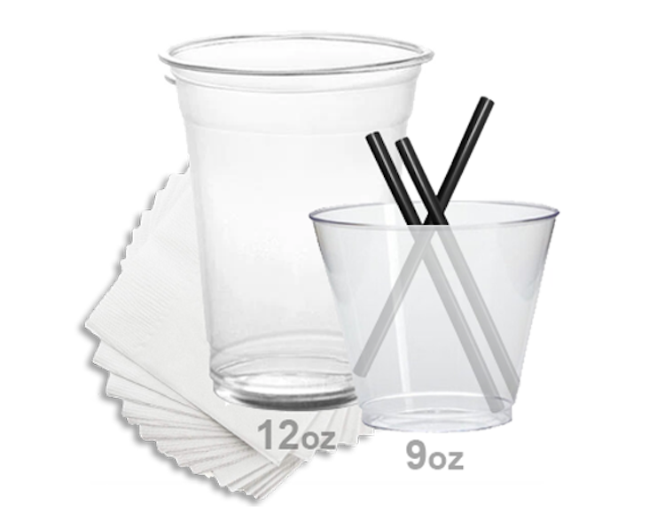 Cups, Straws & Napkins