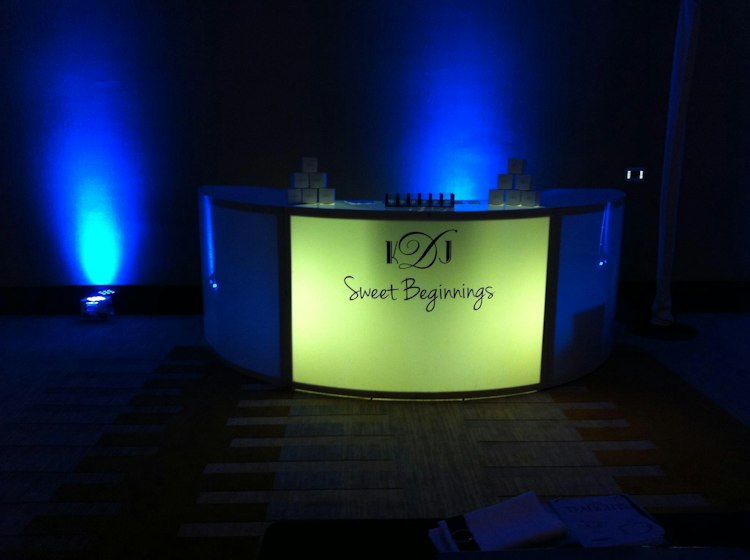 Curve LED Portable Bar Rental