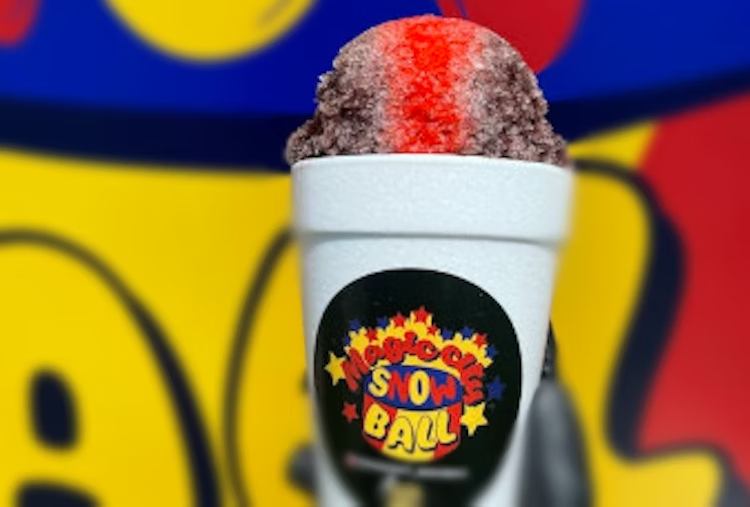 Themed Shaved Ice - Miami Vice