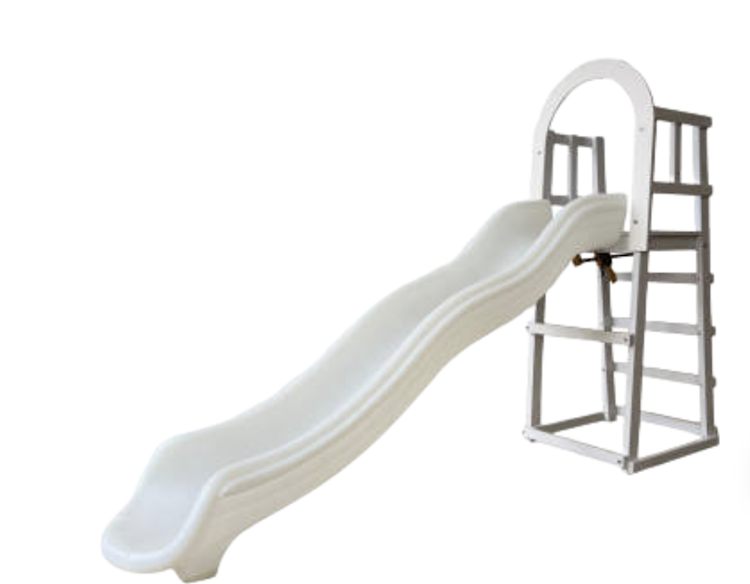 Large White Platform Slide