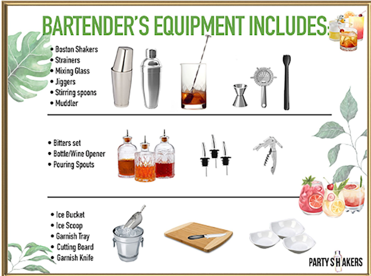 Mixologist/Bartender Package