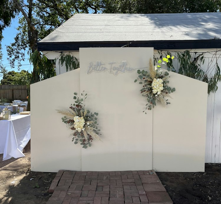 Backdrop with Florals