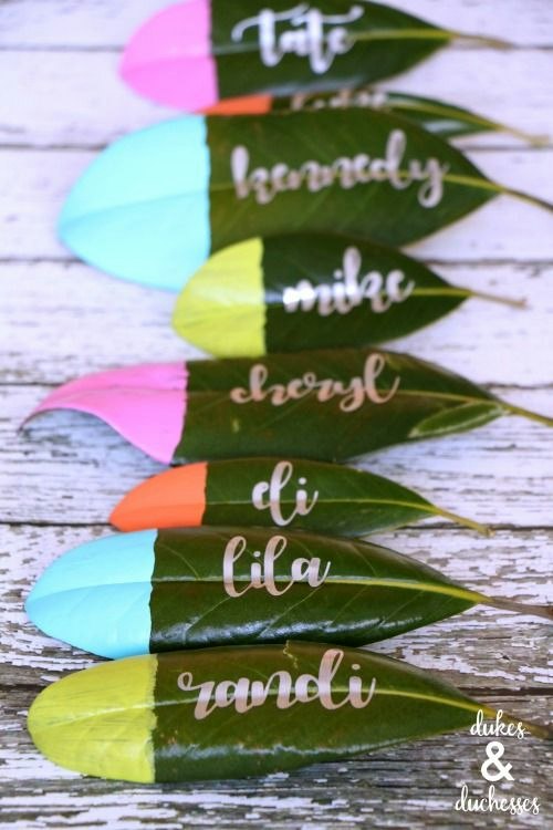 Rainbow Drops Name Cards