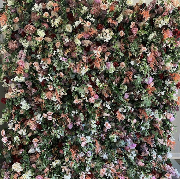 Multi Color Flower Wall