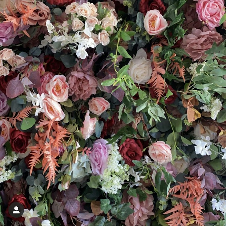 Multi Color Flower Wall