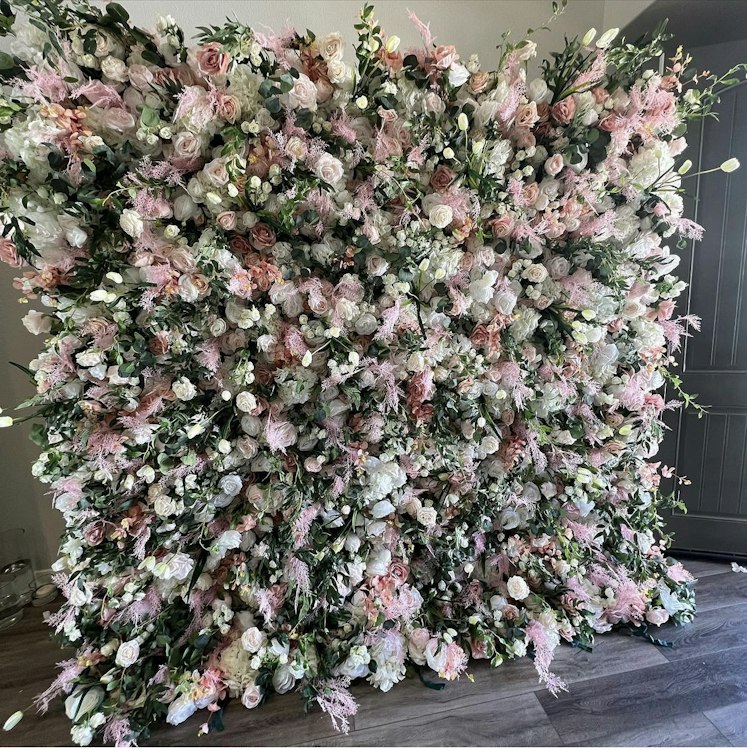 3 Color Flower Wall