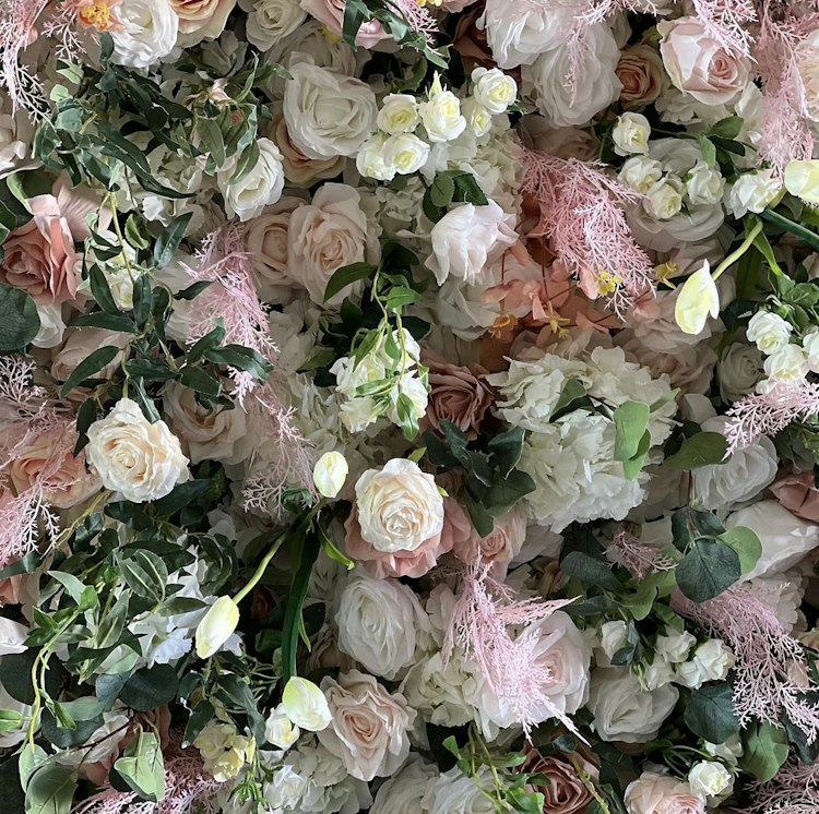 3 Color Flower Wall