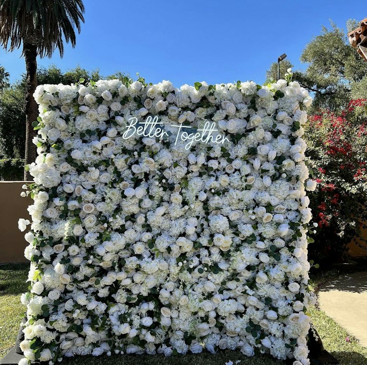 White Flower Wall