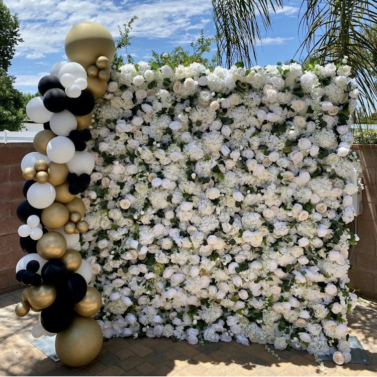 White Flower Wall
