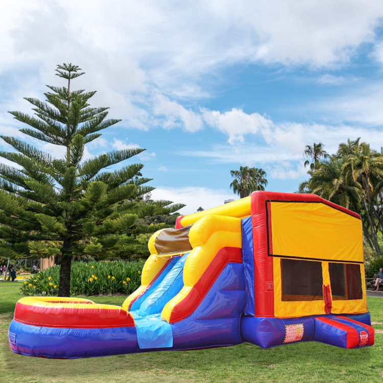 Bounce House 2 Lane Modular Combo